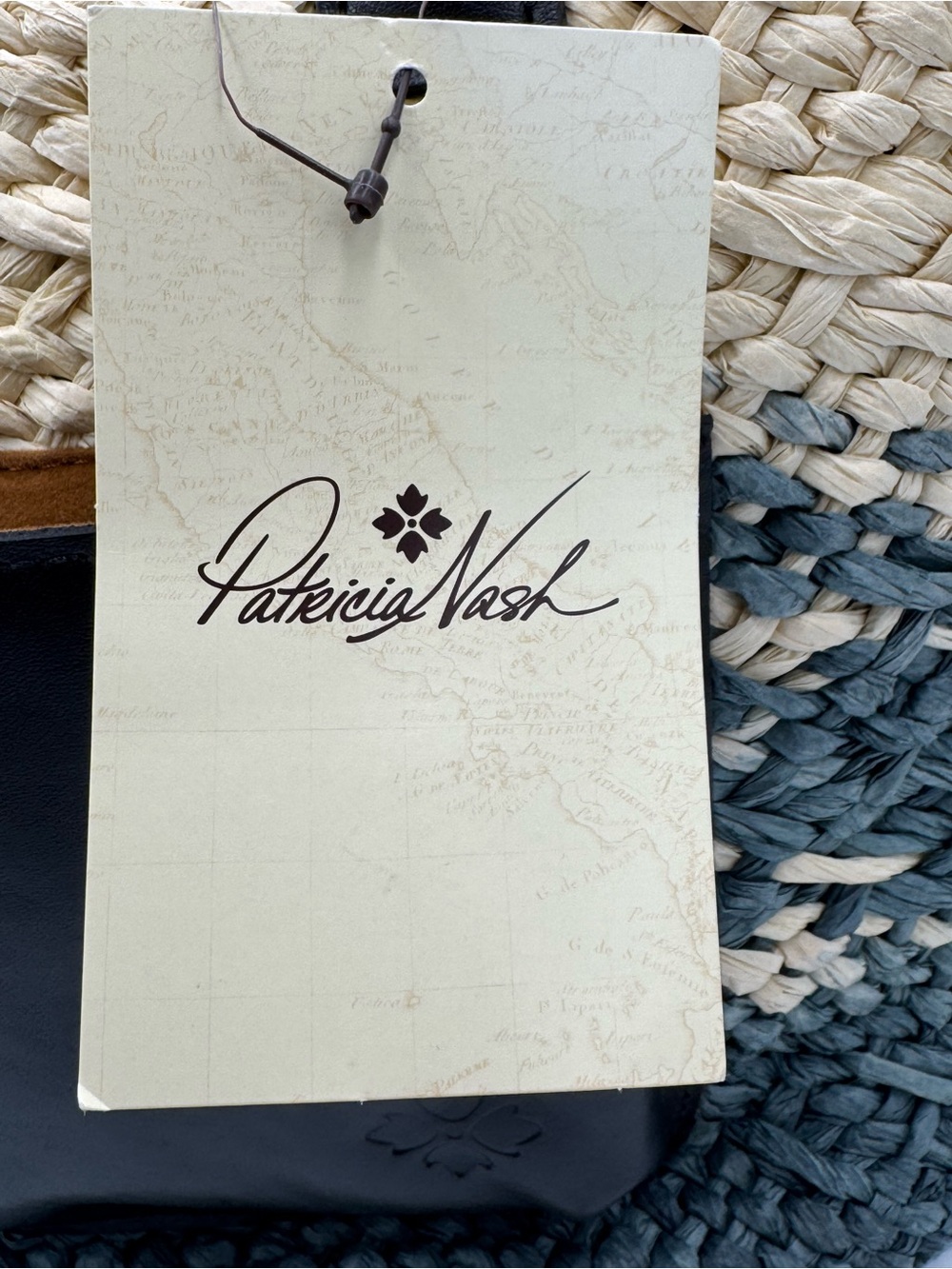 Patricia Nash Straw Tote with Scarf and Dust Bag - Picture 7 of 12